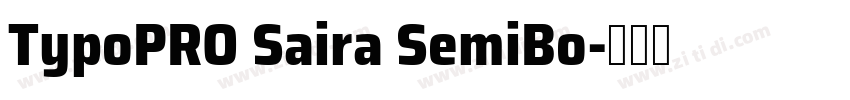 TypoPRO Saira SemiBo字体转换